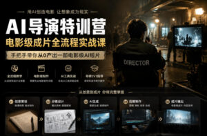 AI导演特训营，电影级成片全流程实战课，手把手带你从0产出一部电影级AI短片-川川创富网