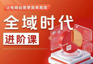 全域时代进阶课，更简单高效的全域投放实操，让电商运营更简单高效(更新)-川川创富网