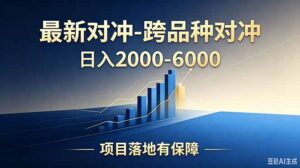 跨品种对冲震撼首发！日收益2000-6000+，项目绿色长久，安全稳健，合规靠谱，可批量放大-川川创富网