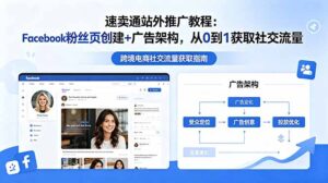 速卖通站外推广教程：Facebook粉丝页创建+广告架构，从0到1获取社交流量-川川创富网