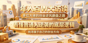 年入百W大访谈，多位大佬的创业逆风翻盘之路，看懂普通人逆袭的底层逻辑，找寻属于自己的创业方向(更新0615)-川川创富网