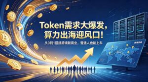 Token需求大爆发，算力出海迎风口！从0到1搭建跨境新商业，普通人也能上车-川川创富网