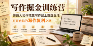 写作掘金训练营，普通人如何依靠写作过上理想生活，可开启你的写作复利之路(更新6月)-川川创富网