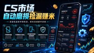 CS市场自动磨损捡漏系统，无需电脑挂机，手机轻松赚米，日入300+-川川创富网