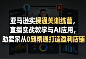 亚马逊实操通关训练营，直播实战教学与AI应用，助卖家从0到精通打造盈利店铺(更新6月18日)-川川创富网