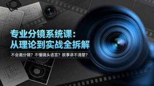 不会画分镜？不懂镜头语言？故事讲不清楚？专业分镜系统课，从理论到实战全拆解！-川川创富网