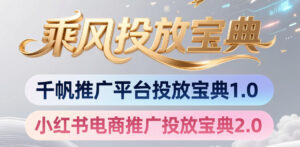 小红书千帆推广平台投放宝典，小红书电商推广投放宝典2.0-川川创富网